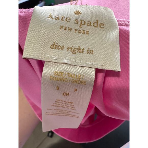 Kate Spade Dive Right In Skirt Mini Pleated Stretchy Bright Pink Size Small - Picture 6 of 9